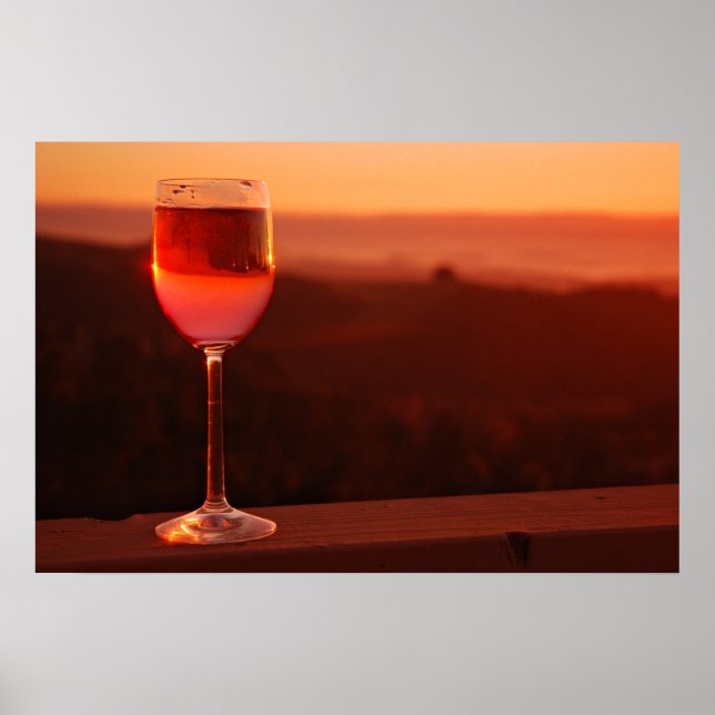 Sunset Wine Degustation Party Poster (Vorne)