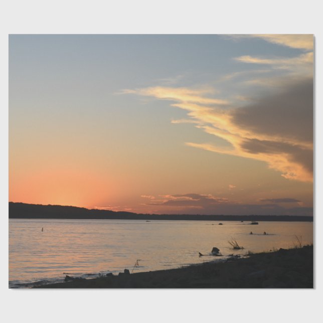 Sunset Wrapping Paper Geschenkpapier (Flach)