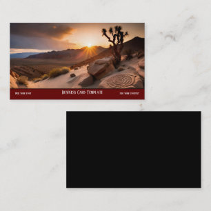 Sunset Wüste Business Card Visitenkarte