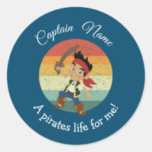 Sunset YOUNG Boy Party Pirate Classic Round Stick