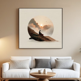 Sunset Zen Abstrakt Mendrisiotto Poster