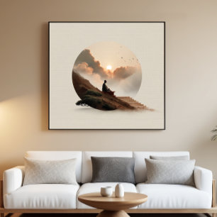 Sunset Zen Abstrakt Mendrisiotto Poster
