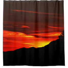 Sunset Zion Nationalpark Utah Duschvorhang