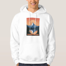 SunsetPeak: Majestic Mountain Sunset Hoodie