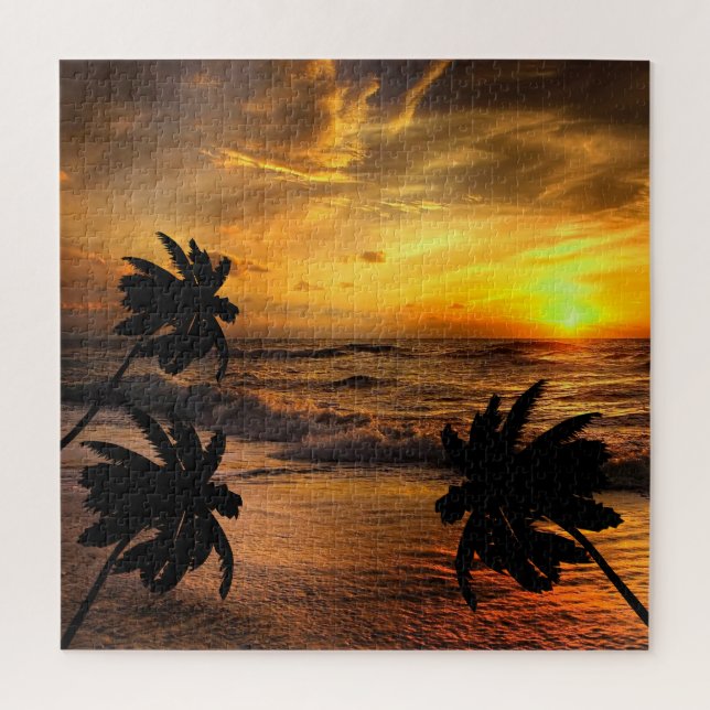 SUNSETS OZEAN SCENERY NATURE PUZZLE (Vertikal)