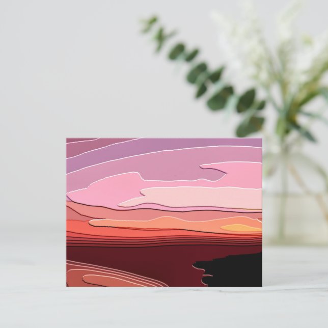 SUNSETS POSTKARTE (Stehend Vorderseite)