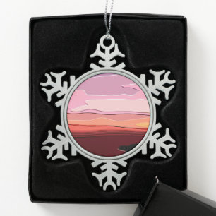 SUNSETS SCHNEEFLOCKEN Zinn-Ornament
