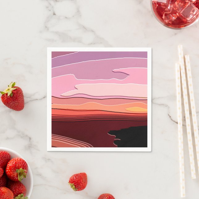 SUNSETS SERVIETTE (Beispiel)