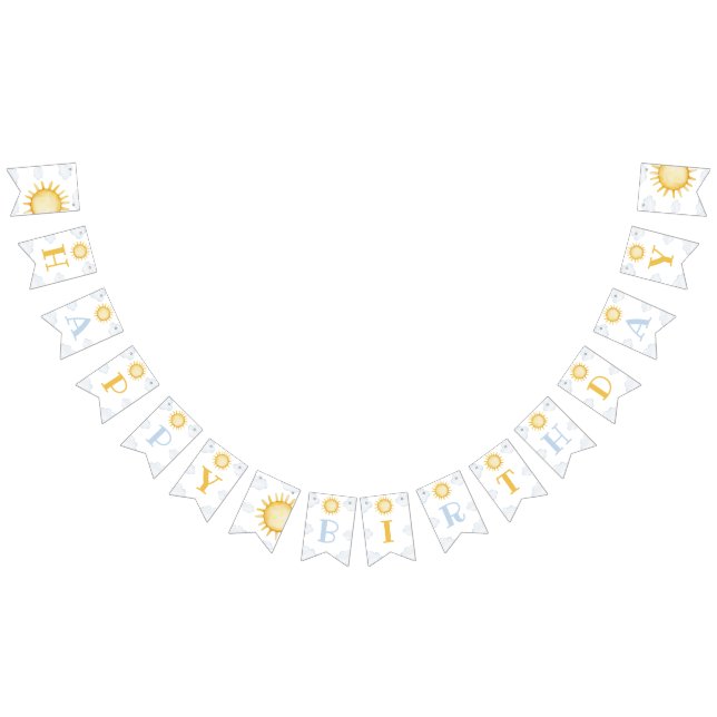 Sunshine 1st Birthday Party Banner (Alle)