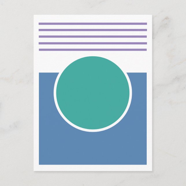 Sunshine Abstract Design Postkarte (Vorderseite)