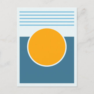 Sunshine Abstract Design Postkarte