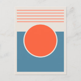 Sunshine Abstract Design Postkarte