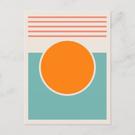 Sunshine Abstract Design Postkarte