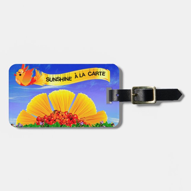 SUNSHINE ALA CARTE! GEPÄCKANHÄNGER (Vorderseite horizontal)