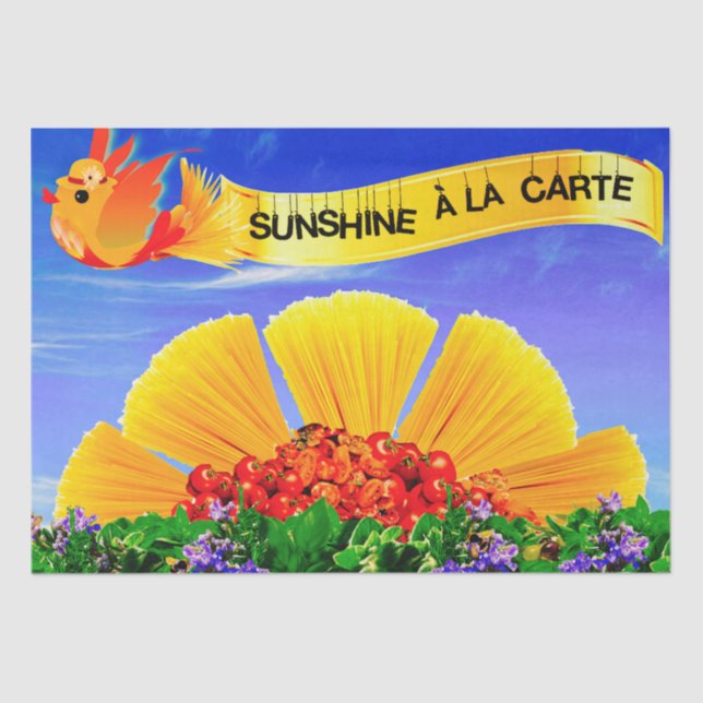 SUNSHINE ALA CARTE! SEIDENPAPIER (Vorderseite)