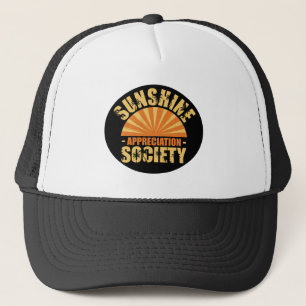 "Sunshine Appreciation Society" Trucker Summer Hat Truckerkappe