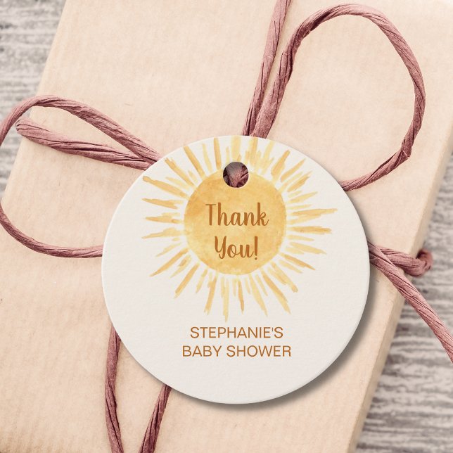 Sunshine Baby Dusche Vielen Dank Geschenkanhänger (Von Creator hochgeladen)