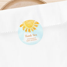 Sunshine Baby Dusche Vielen Dank