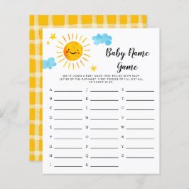 Sunshine Baby Name Duschspiel