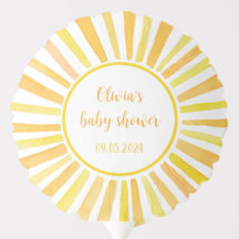 Sunshine Baby Shower Ballon, Sun Boho Babydusche