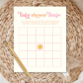 Sunshine Baby Shower Bingo Game