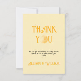 Sunshine Baby Shower Dankeskarte