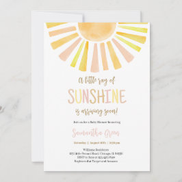 Sunshine Baby Shower Einladung