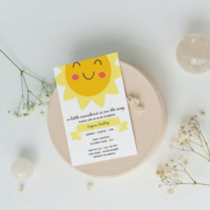 Sunshine Baby Shower Invitation Einladung