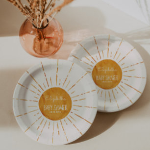 Sunshine Baby Shower Pappteller
