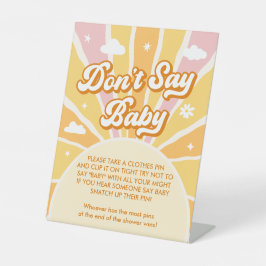 Sunshine Baby Shower Say Baby Game nicht Sockelschild