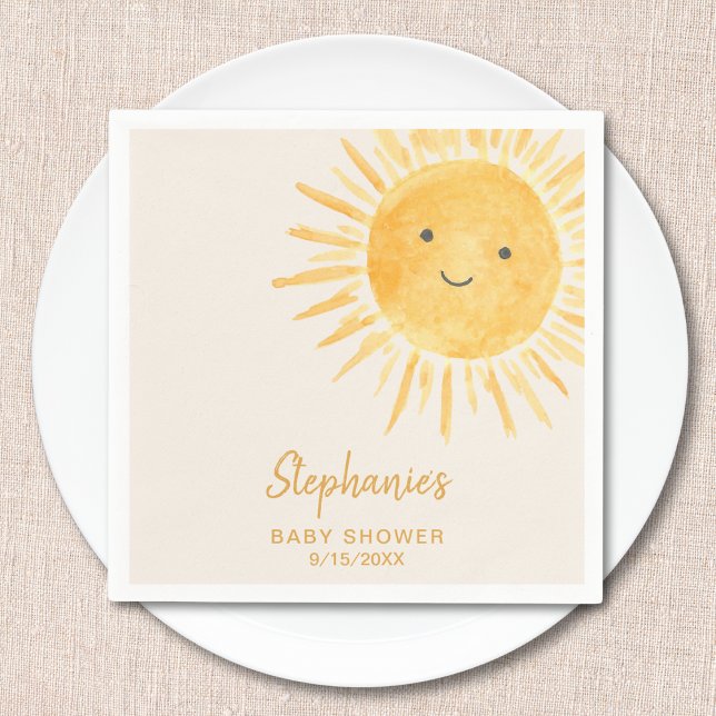 Sunshine Baby Shower Serviette (Von Creator hochgeladen)