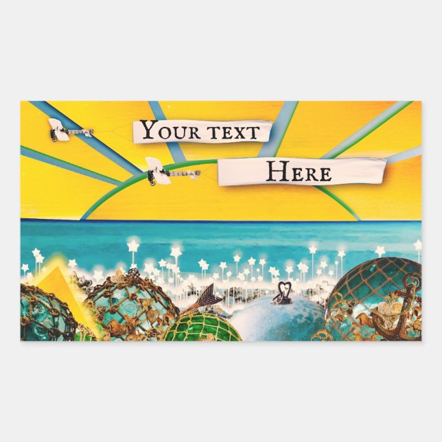 SUNSHINE BANNER RECHTECKIGER AUFKLEBER (Vorderseite)