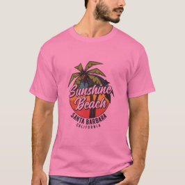 Sunshine Beach Santa Barbara Vintages Surfdesign T-Shirt