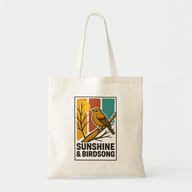 Sunshine & Birdsong Vintage Tasche (Vorne)