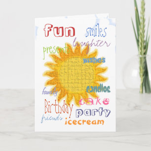 Sunshine Birthday Card Karte