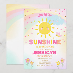 Sunshine Birthday Einladung Little Sunshine Party