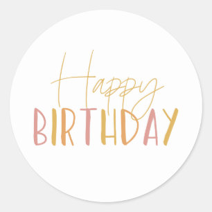 Sunshine Birthday Happy Birthday Cupcake Toppers Runder Aufkleber