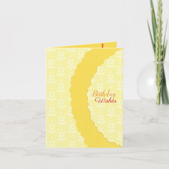 Sunshine Birthday Karte (Vorderseite)