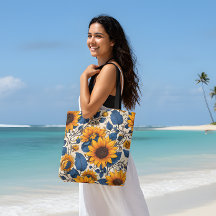 Sunshine Bloom Sonnenblumen Tote Tasche