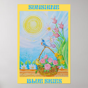SUNSHINE BLUE SKIES POSTER