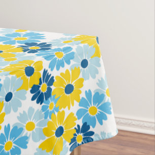 Sunshine Blue Sky blühend Daisy Tischdecke