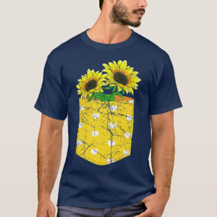 Sunshine Blume Blüten Niedlich Pocket Hippie Sunfl T-Shirt