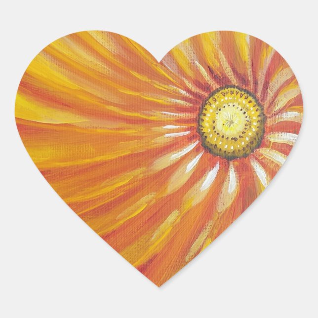 Sunshine Blume Good Morning Heart Sticker (Vorderseite)