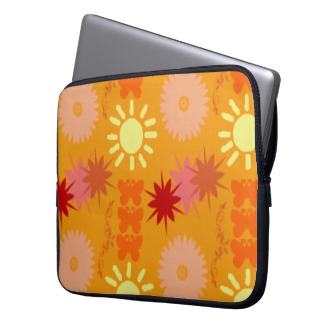 SUNSHINE BLUME LAPTOP SLEEVE - DESIGNER GIFTS (Vorderseite Links)