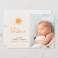 Sunshine Boho 2 Foto Baby Ankündigung