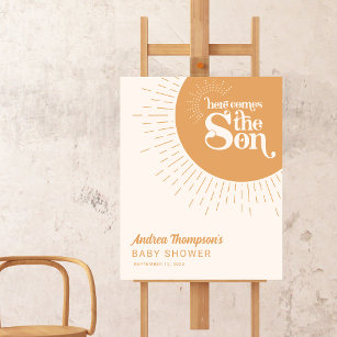 Sunshine Boho kommt hier zur Son Baby Dusche Poster