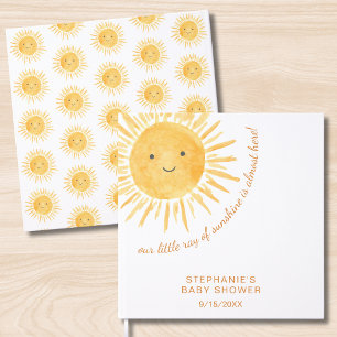 Sunshine Boho Sun Gender-Neutral Baby Dusche Gästebuch