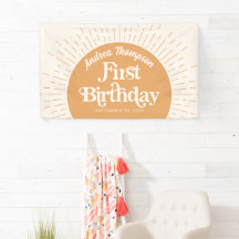 Sunshine Boho Yellow Erster Geburtstag