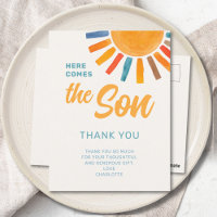 Sunshine Boy's Baby Shower Danke