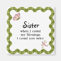 Sunshine Butterfly Sister Blessing Geschenk
